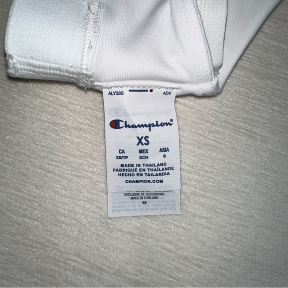 Champion Sports Bra Womens XS White Absolute Mesh Moderate Impact Double Dry NWT - Picture 2 of 8